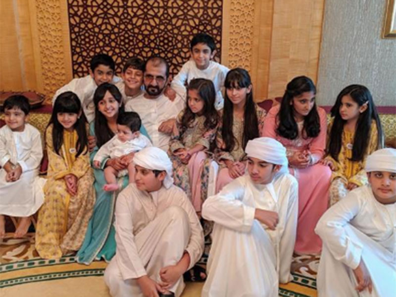 بالصور: هكذا احتفل الشيخ محمد بعيد الفطر